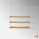 Ceiling Hanging Wood Shelf Cables Kit - Fittings & Wires Only (NO SHELF BOARDS)