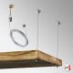 Ceiling Hanging Wood Shelf Cables Kit - Fittings & Wires Only (NO SHELF BOARDS)