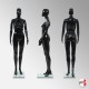 Black Mannequin, Male & Female Full-Body Dummy