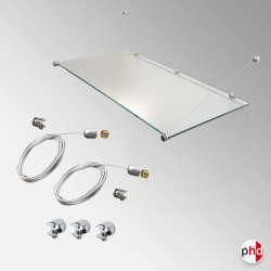 Suspended Glass Shelf Cable Kit (No Glass)