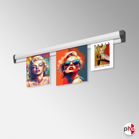 Poster Display Rail - Present Photos, Cards & Prints! (60cm to 150cm)