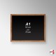 Wooden Framed Chalkboard - Non-printed Blackboard (A4 A3 A2 A1)