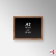 Wooden Framed Chalkboard - Non-printed Blackboard (A4 A3 A2 A1)