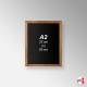 Wooden Framed Chalkboard - Non-printed Blackboard (A4 A3 A2 A1)