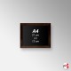 Wooden Framed Chalkboard - Non-printed Blackboard (A4 A3 A2 A1)