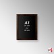 Wooden Framed Chalkboard - Non-printed Blackboard (A4 A3 A2 A1)