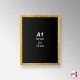 Wooden Framed Chalkboard - Non-printed Blackboard (A4 A3 A2 A1)