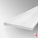 White Wood Floating Shelf (Float-effect Shelving MFC Board & Bracket)