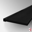 Black Wood Floating Shelf (Float-effect Shelving MFC Board & Bracket)