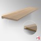 Oak Wood Floating Shelf (Float-effect Hardwood Shelving Board & Bracket)