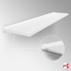 White Wood Floating Shelf (Float-effect Wooden Shelving Board & Bracket)