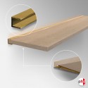 Wooden Floating Shelf Bracket - 18mm (Float-effect Shelving Bracket for Hardwood Boards)