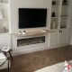 Fireplace Mantel Shelf (Under TV Wooden Shelving)