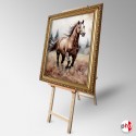 Double Sided Tall Wooden Easel (Folding H-frame Back-to-Back Display)