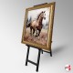 Double Sided Tall Wooden Easel (Folding H-frame Back-to-Back Display)