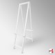 Double Sided Tall Wooden Easel (Folding H-frame Back-to-Back Display)