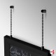 Wall Chain Hanging Framed Chalkboard Kit (Wall to Frame Hanging Menus & Prices)