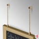 Wall Chain Hanging Framed Chalkboard Kit (Wall to Frame Hanging Menus & Prices)