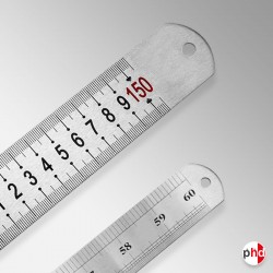 150cm Steel Ruler (Metal Straight Edge) - 60" length for Drafting & Crafts