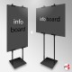 Double Sided Display Board Stand (Fully Adjustable for A0 A1 A2)