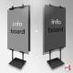 Double Sided Display Board Stand (Fully Adjustable for A0 A1 A2)