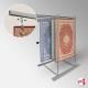 Freestanding Rug Rack Display Stand - POS Retail Carpet Solution & Storage