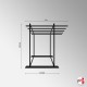 Freestanding Rug Rack Display Stand - POS Retail Carpet Solution & Storage