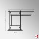 Freestanding Rug Rack Display Stand - POS Retail Carpet Solution & Storage