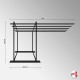 Freestanding Rug Rack Display Stand - POS Retail Carpet Solution & Storage