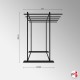 Freestanding Rug Rack Display Stand - POS Retail Carpet Solution & Storage