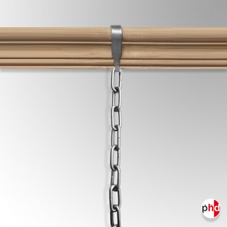 Heavy-Duty Steel Picture Chain Kit (40kg) - Moulding Hook Included