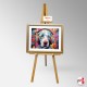 Display Easel With Artist Info Holder