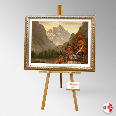Display Easel With Artist Info Holder