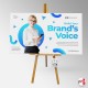 Display Easel With Brochure Holder (A4, A5, DL Leaflet Dispenser & Stand)