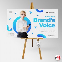 Display Easel With Brochure Holder (A4, A5, DL Leaflet Dispenser & Stand)