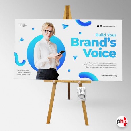 Display Easel With Brochure Holder (A4, A5, DL Leaflet Dispenser & Stand)
