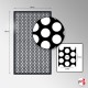 Mobile Decorative Expo Panels (Metal Mesh Wall Screens On Castors)