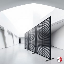 Mobile Decorative Expo Panels (Metal Mesh Wall Screens On Castors)