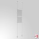 A5 Ready-made Cable Set, Ceiling to Floor Fittings & Poster Pockets (Portrait & Landscape)