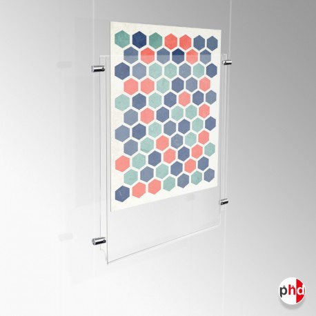 A5 Ready-made Clear Cord Set, Ceiling to Floor Fittings & Poster Pockets (Portrait & Landscape)