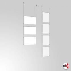 A5 Ready-made Cable Set, Ceiling Fittings & Poster Pockets (Portrait & Landscape)