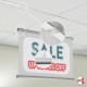 Suspended Ceiling Metal Poster Hanger Kit (Aluminum Strips & Clear Cord)