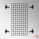 Wall-Mounted Grid Mesh Display (Heavy-Duty Gridwall Panel & Brackets)