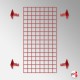 Wall-Mounted Grid Mesh Display (Heavy-Duty Gridwall Panel & Brackets)