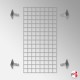 Wall-Mounted Grid Mesh Display (Heavy-Duty Gridwall Panel & Brackets)