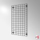 Wall-Mounted Grid Mesh Display (Heavy-Duty Gridwall Panel & Brackets)
