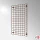 Wall-Mounted Grid Mesh Display (Heavy-Duty Gridwall Panel & Brackets)