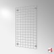Wall-Mounted Grid Mesh Display (Heavy-Duty Gridwall Panel & Brackets)