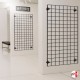 Wall-Mounted Grid Mesh Display (Heavy-Duty Gridwall Panel & Brackets)
