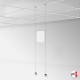 Suspended Ceiling Twist-On Weighted Cables Kit (Ceiling to Floor Wires, No Screws!)
